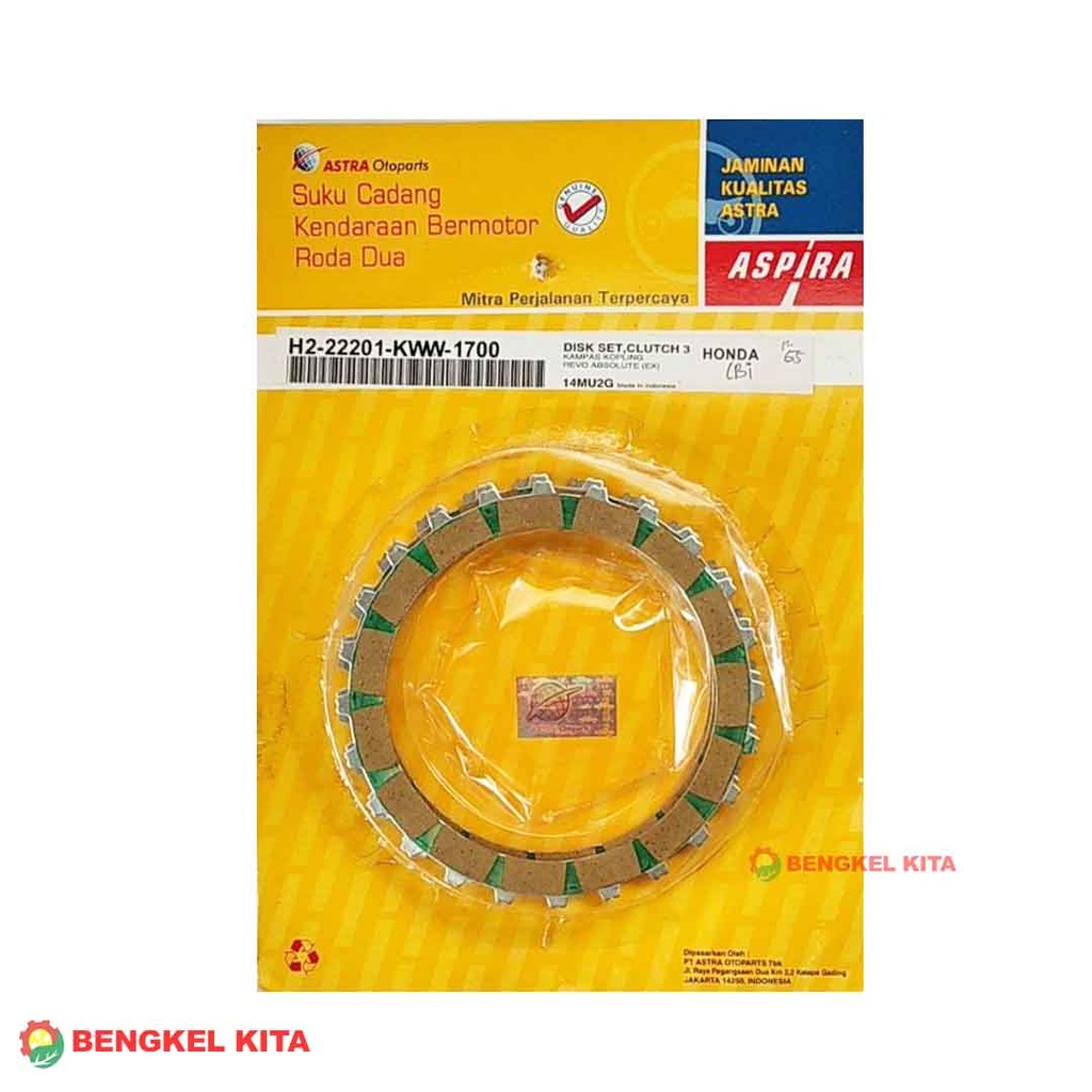 ASPIRA KAMPAS KOPLING MEGAPRO N/H2-22201-KPM-1700