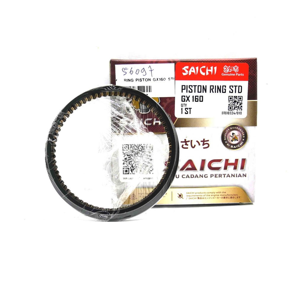 RING PISTON GX160 over STD STANDAR SAICHI NR