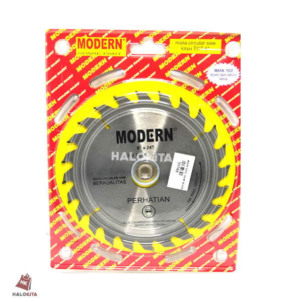 MODERN CIRCULAR SAW BLADE PISAU POTONG KAYU 6 INCHI X 24 T