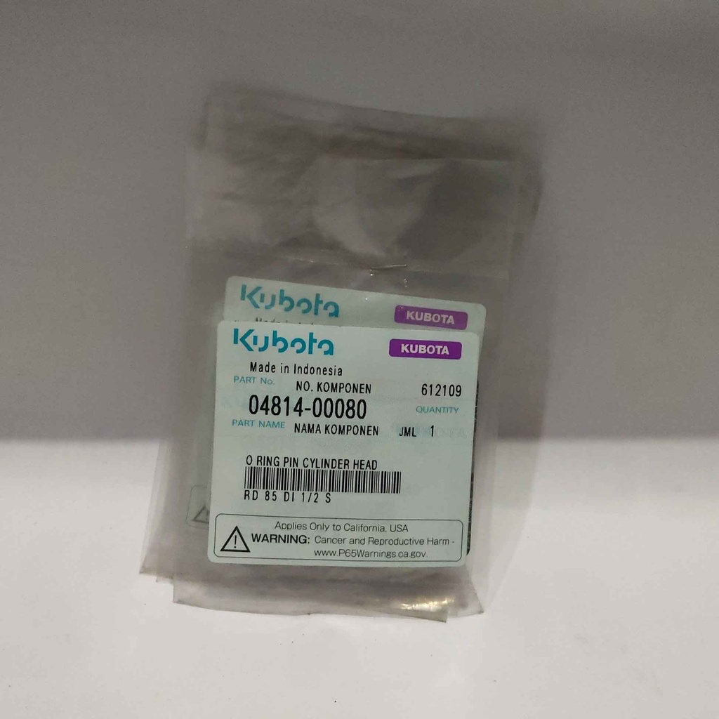 O RING, CYLINDER HEAD RD 65-85-115 DI