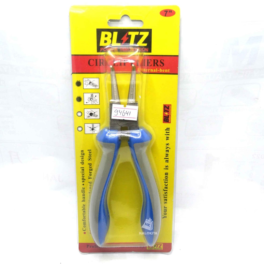 BLITZ TANG CIRCLIP BENGKOK BUKA / BLISTER 7 INCHI