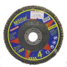 [21525] MOLLAR FLAP DISC 4 INCHI UKURAN 40 / AMPLAS TUMPUK / MATA GERINDA