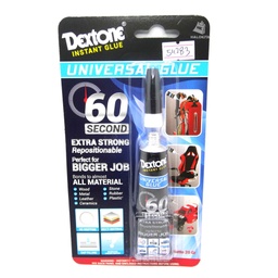[54283] DEXTONE UNIVERSAL GLUE / 60 SECOND / 60 DETIK SUPER STRONG 20 GRAM