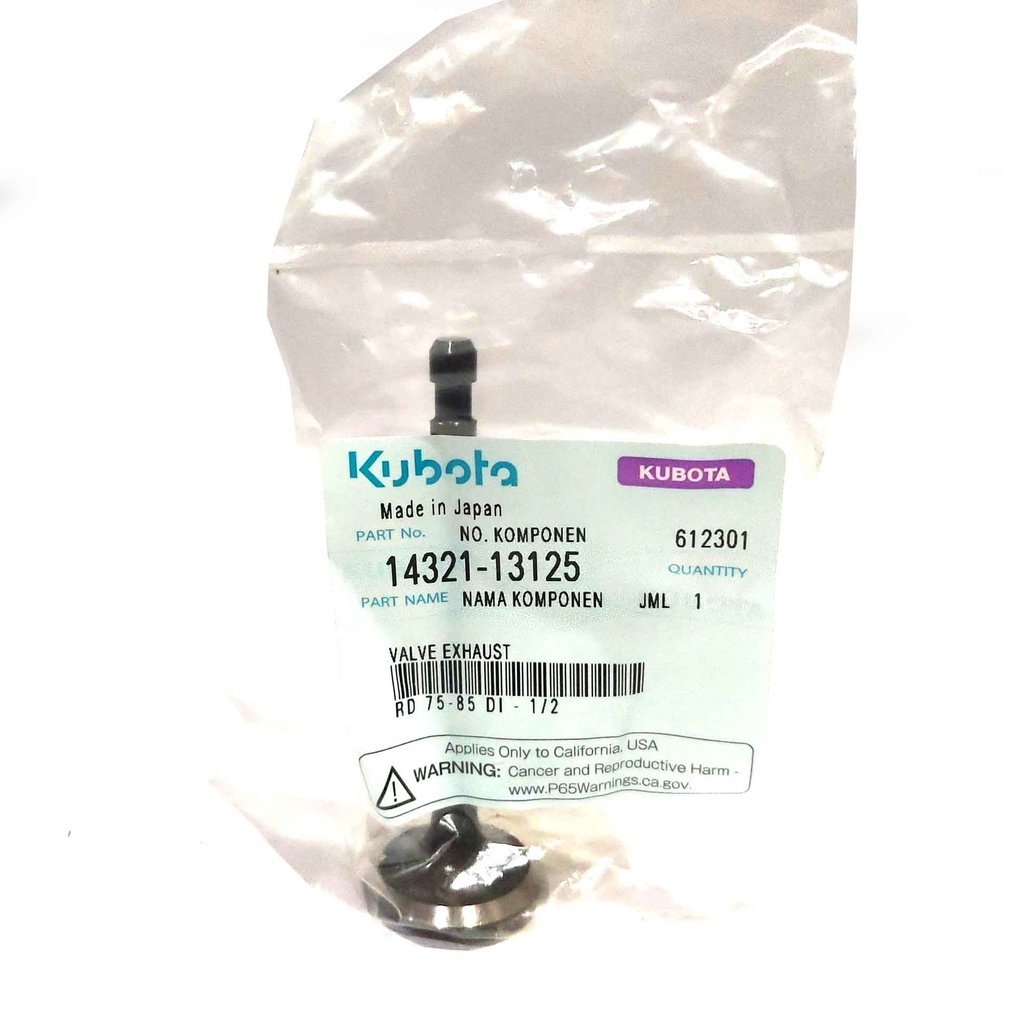 VALVE EXHAUST RD 75-85 DI - 1/2