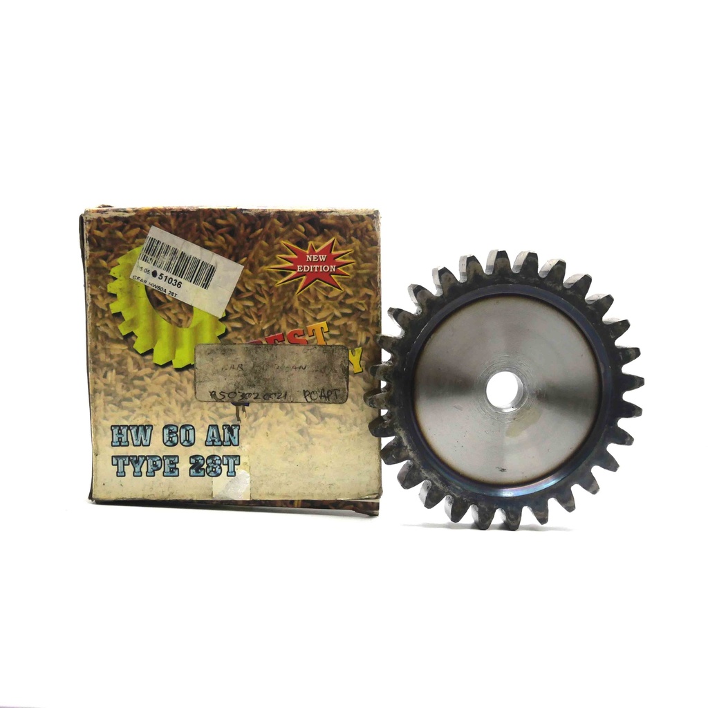 GEAR HW60A 28T MESIN PECAH KULIT GABAH YANMAR