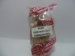 [85367] KLEM ACCU (+/-) KUNINGAN KECIL